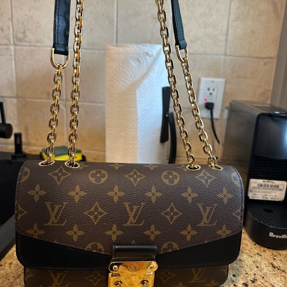 Louis Vuitton Brown and Gold Monogram Shoulder Bag - Picture 1 of 3